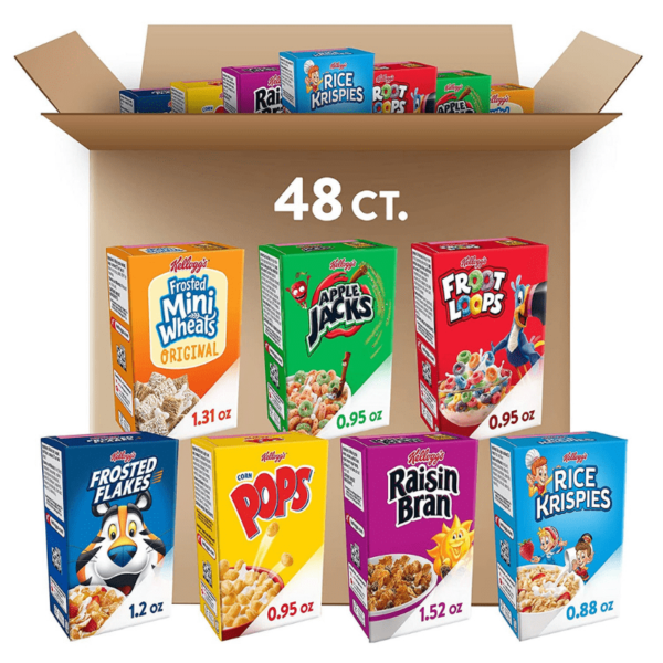 Kellogg's, Breakfast Cereal, Single-Serve Boxes