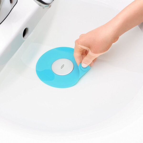 OXO Tot Silicone Tub Drain Stopper- Aqua (Set of 3) - Image 2