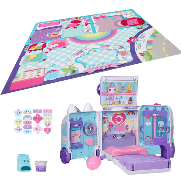 Kindi Kids Hospital Corner - Unicorn Ambulance - Playmat Included - Image 2