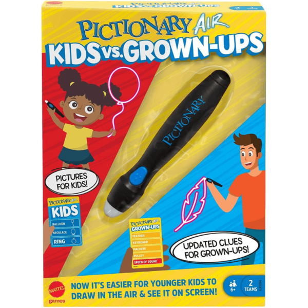 Mattel Games Pictionary Air Kids vs Grown-Ups Family Drawing Game - Image 2