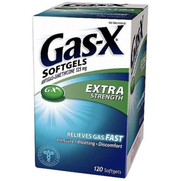 Gas-X Extra Strength Softgels 125 mg, 120Count